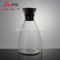 Glaswasserkrug Carafe mit Edelstahl